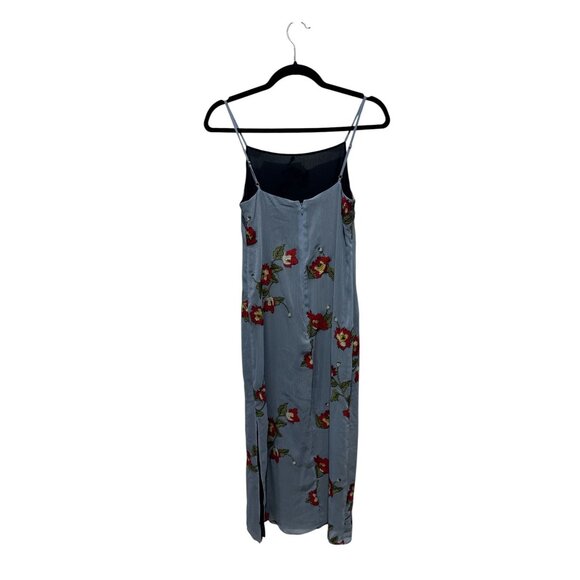 RAG & BONE Women's Blue Floral Jolene Slip Dress 00 - Picture 4 of 6